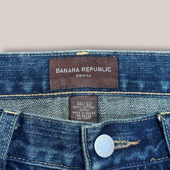 Banana Republic Men’s Button-Fly Straight Leg Jeans - Size 30x32 - Picture 4 of 4